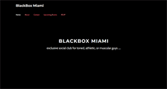 Desktop Screenshot of blackboxmiami.com